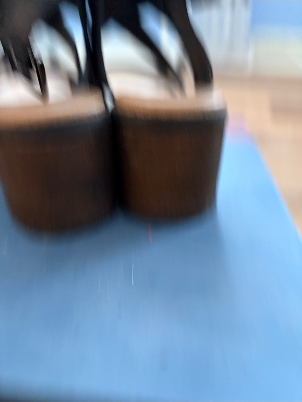 Carlos by Carlos Santana Black Strappy Lug Heel Sandals - Picture 6 of 7